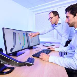 HiAnt® Advanced technical service: Structural simulation of a braking pedal